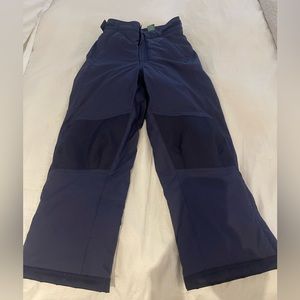 LL Bean, kids navy ski pants, size 8